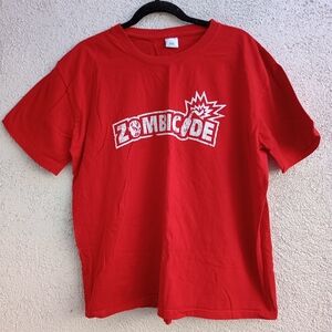 Zombicide Graphic Tee Short Sleeve Summer Casual Cotton Red XXXL Halloween